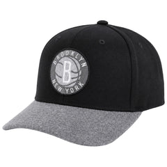 Mitchell & Ness NBA Brooklyn Nets Greytone Fleece Black Cap