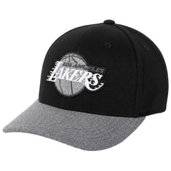 Mitchell & Ness NBA Los Angeles Lakers Greytone Fleece Black Cap