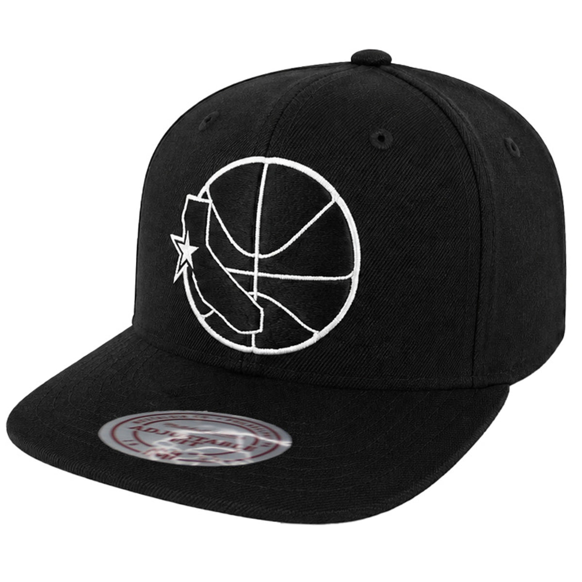 Mitchell & Ness NBA Golden State Warriors Wool Solid Black Cap