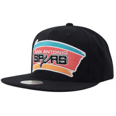 Mitchell & Ness NBA San Antonio Spurs Wool Solid Black Cap