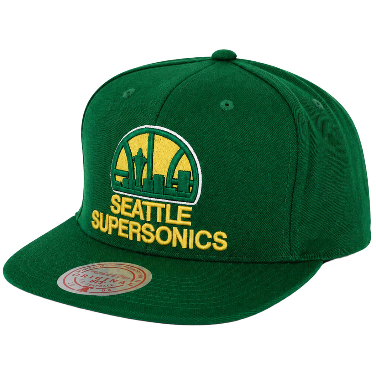 Mitchell & Ness NBA Seattle Supersonics Team Ground Green Cap