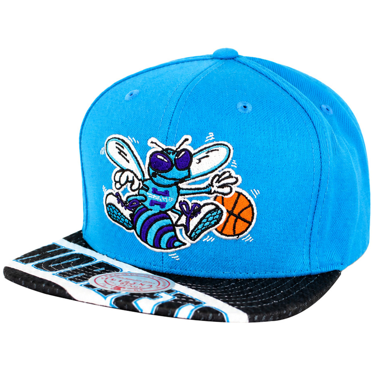 Mitchell & Ness NBA Charlotte Hornets Slash Century Teal Cap