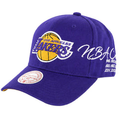 Mitchell & Ness NBA Los Angeles Lakers Champ Wrap Pro Purple Cap