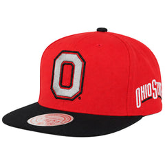 Mitchell & Ness NCAA Ohio State Buckeyes Team Red Cap
