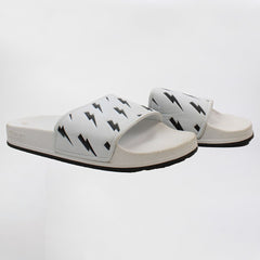 Slydes Tazer Mens White Sliders - Marks