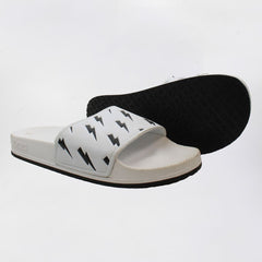 Slydes Tazer Mens White Sliders - Marks