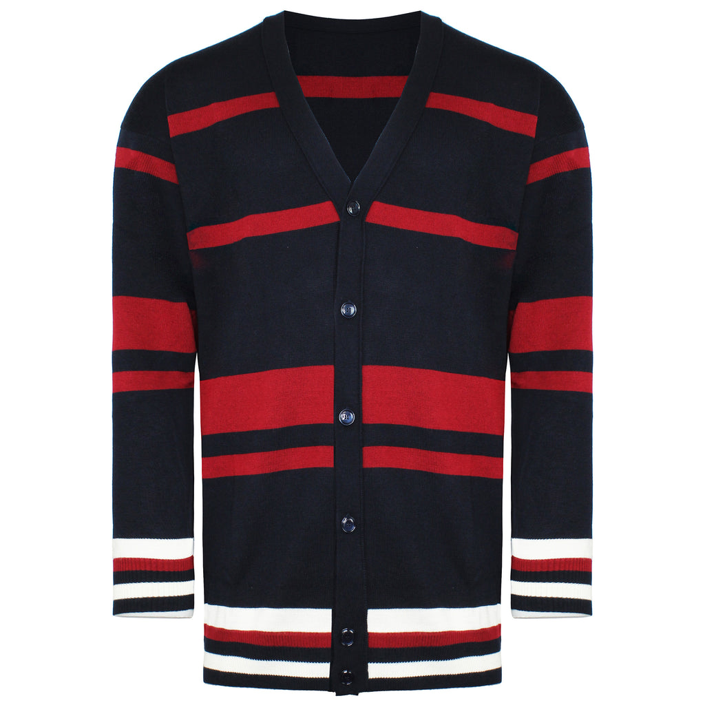 Emporio Armani Mens Navy/Red Cardigan