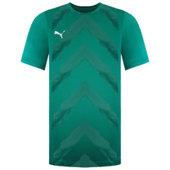 Puma TeamGlory Mens Green Football Top