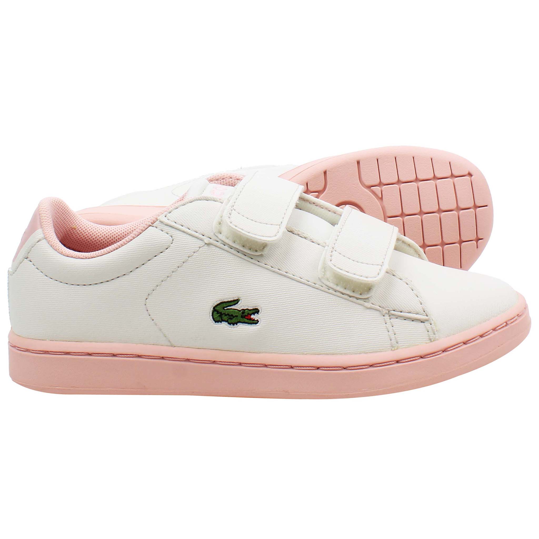 Lacoste Carnaby Evo Kids White Trainers