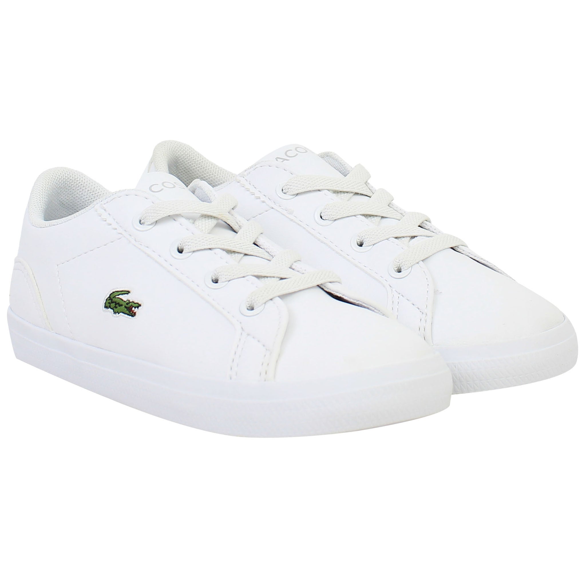 Lacoste Lerond BL 21 1 CUI Kids White Trainers