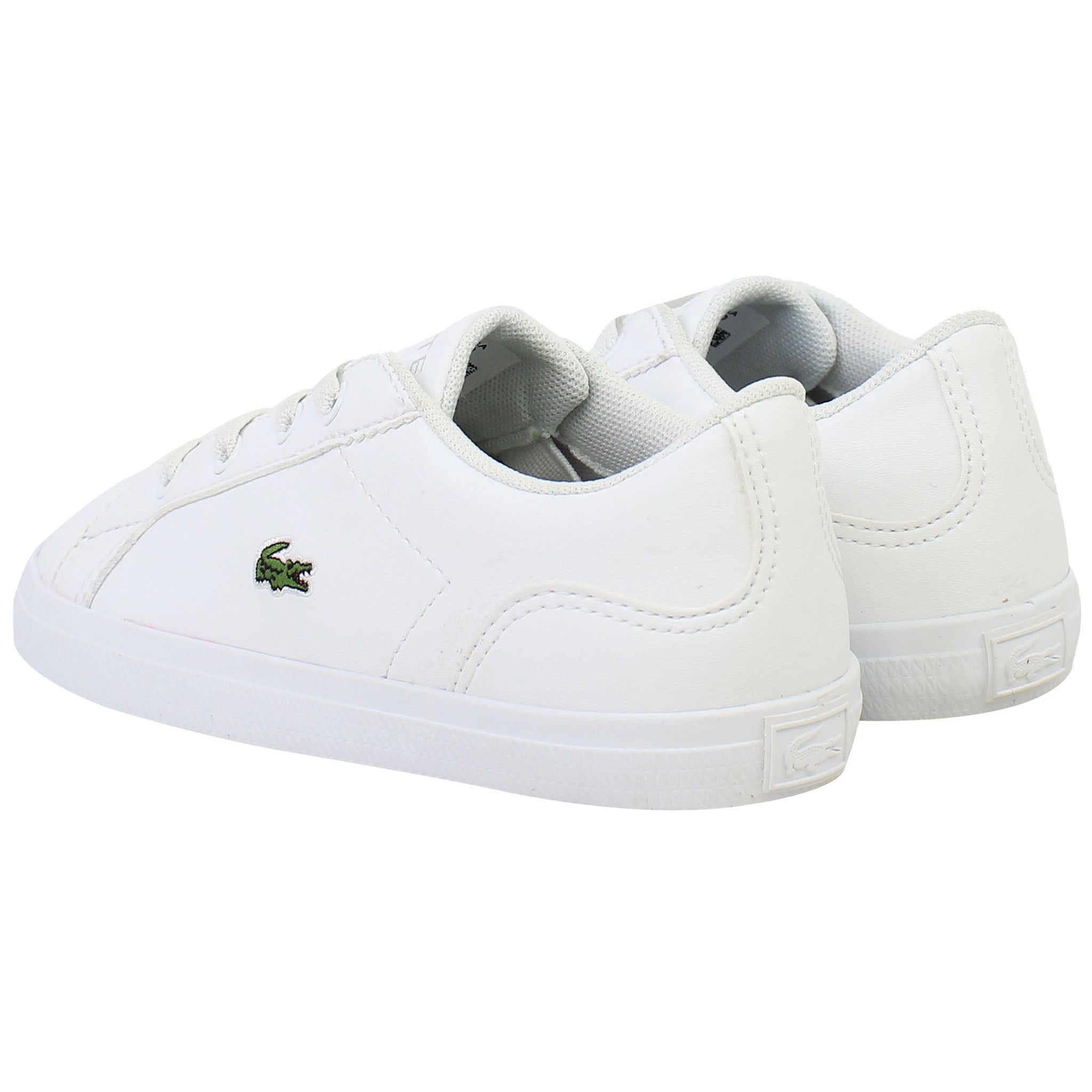 Lacoste Lerond BL 21 1 CUI Kids White Trainers