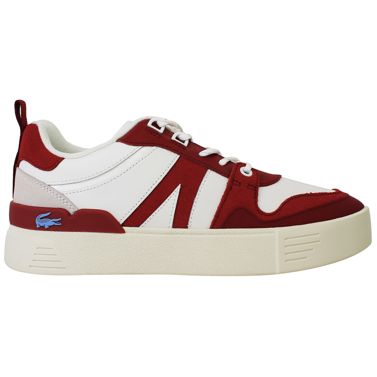 Lacoste L002 222 1 Womens White/Red Trainers