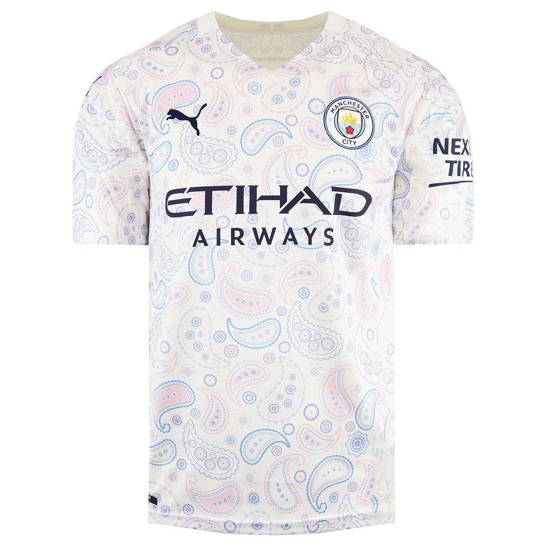 Puma FC Manchester City Mens White Football Shirt