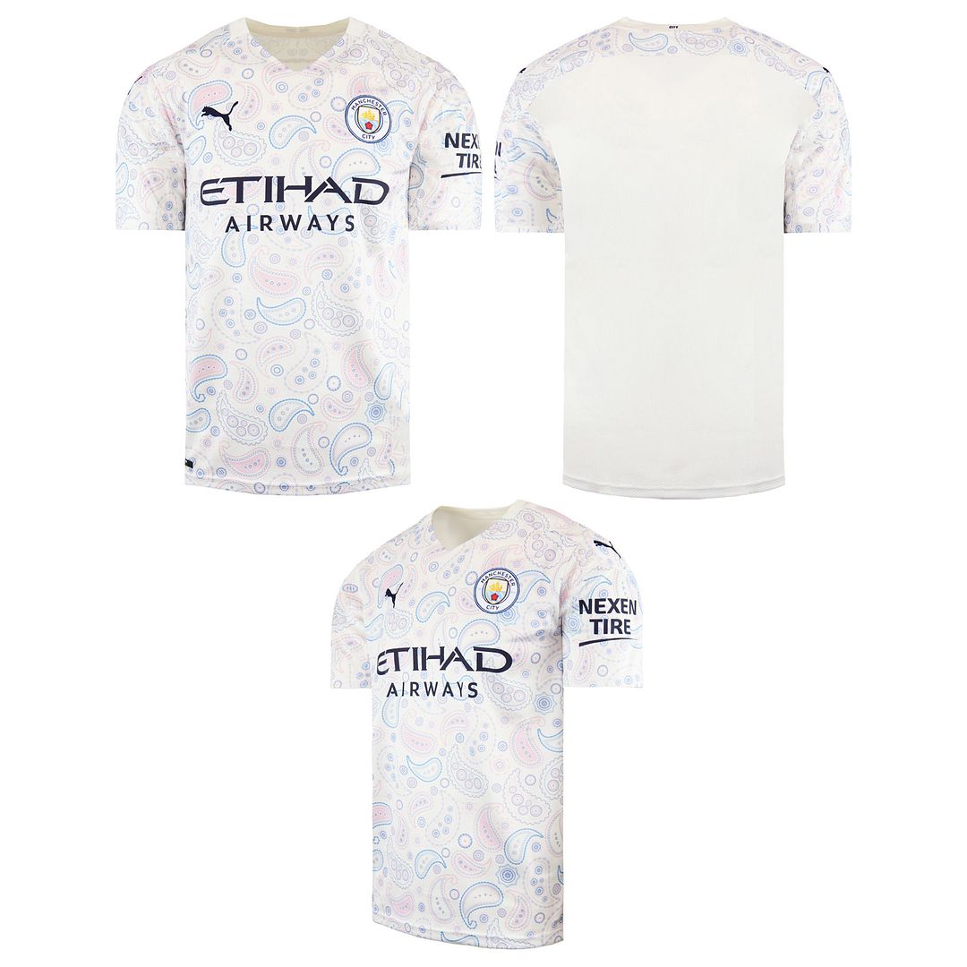 Puma FC Manchester City Mens White Football Shirt