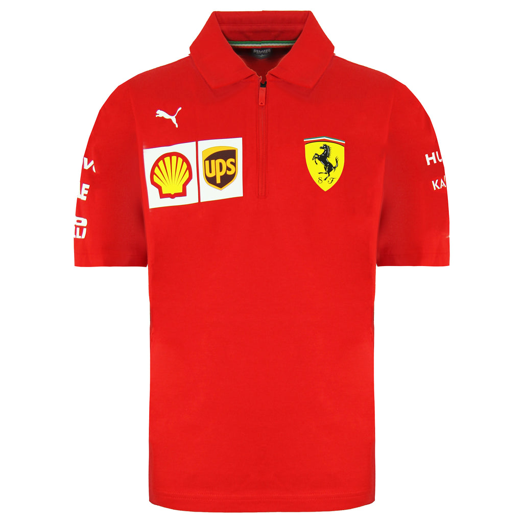 Puma Scuderia Ferrari Kids Red Polo Shirt