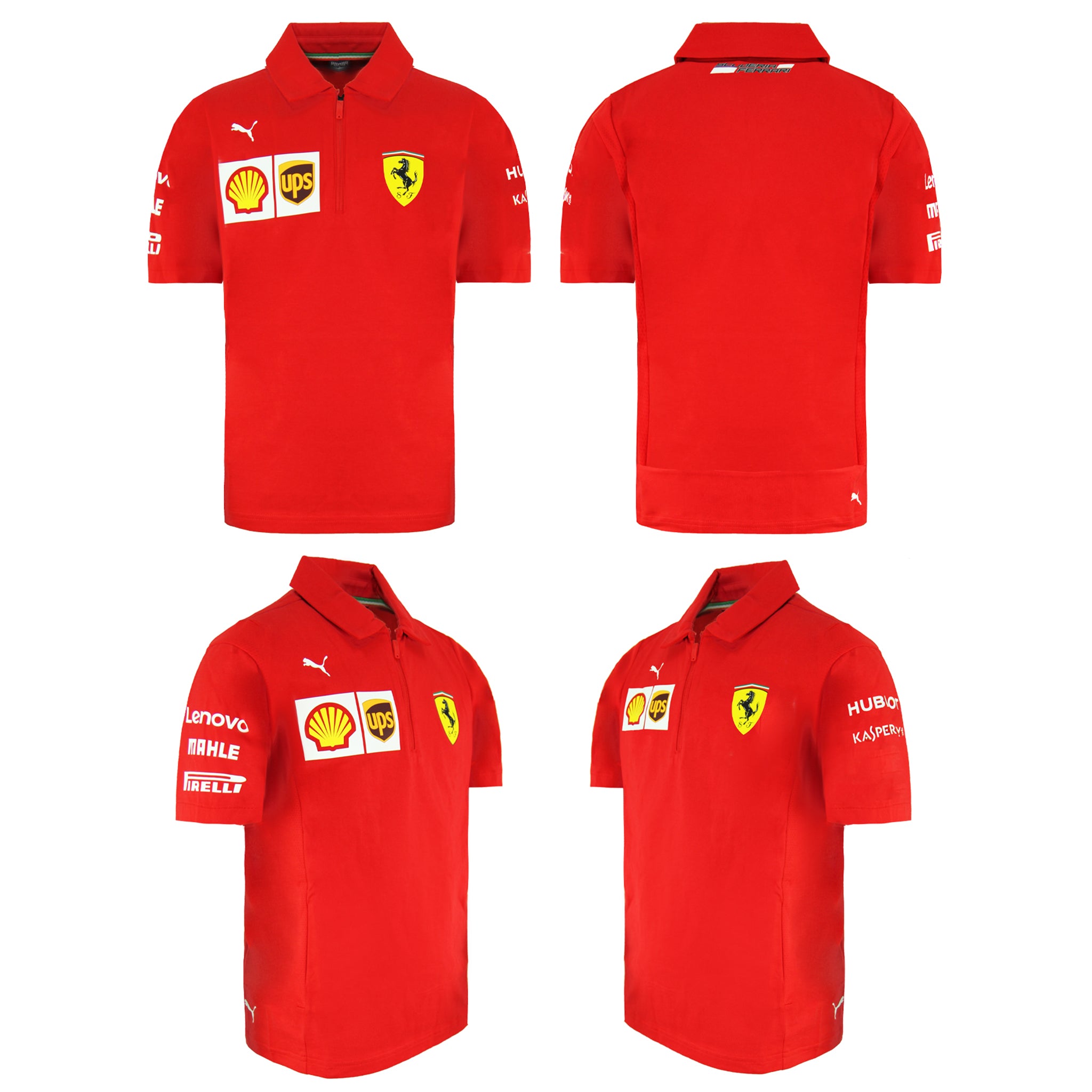 Puma Scuderia Ferrari Kids Red Polo Shirt