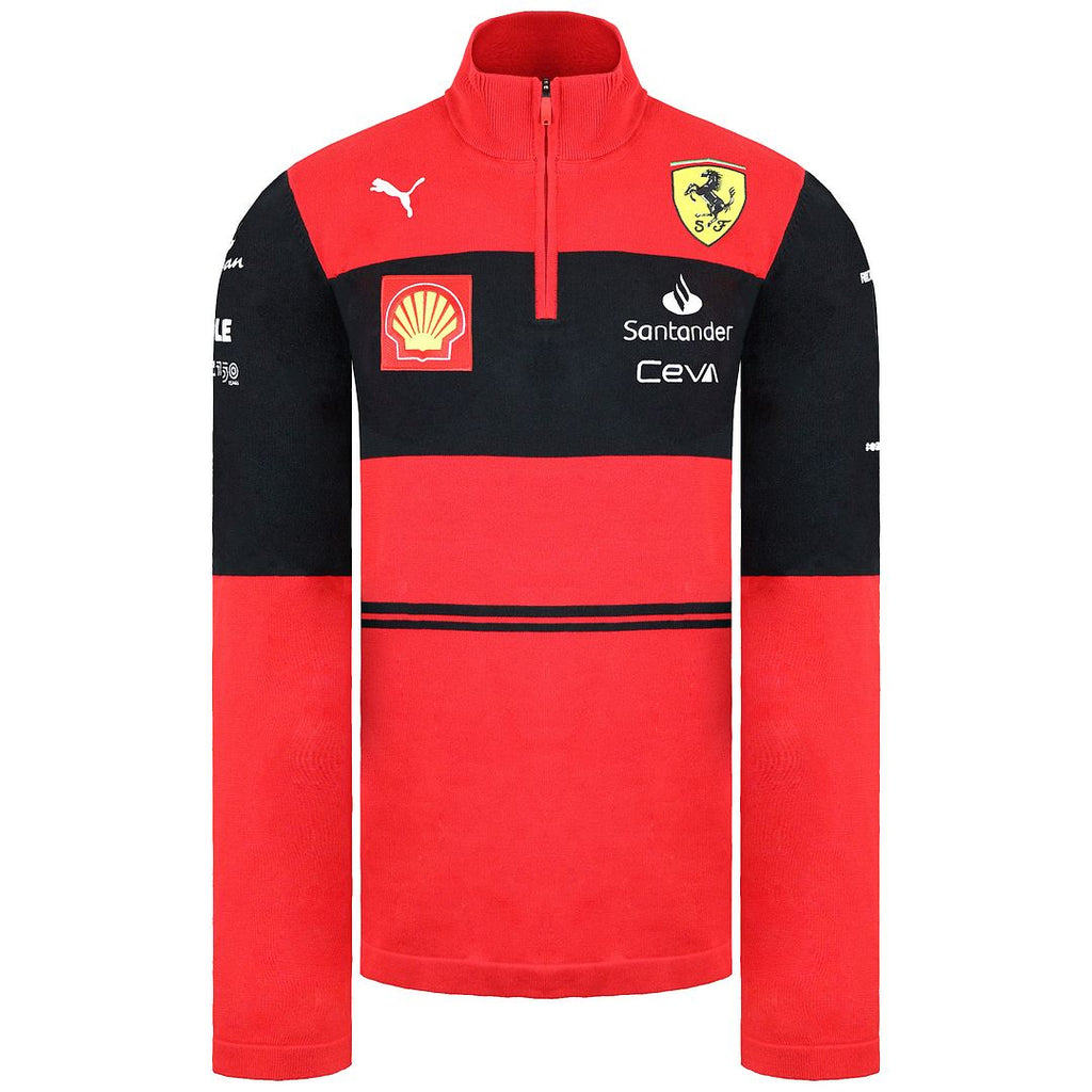 Puma Scuderia Ferrari Mens Red Knit Sweater