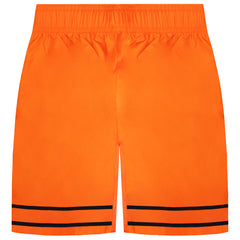 Nike Logo Kids Orange/Black Shorts