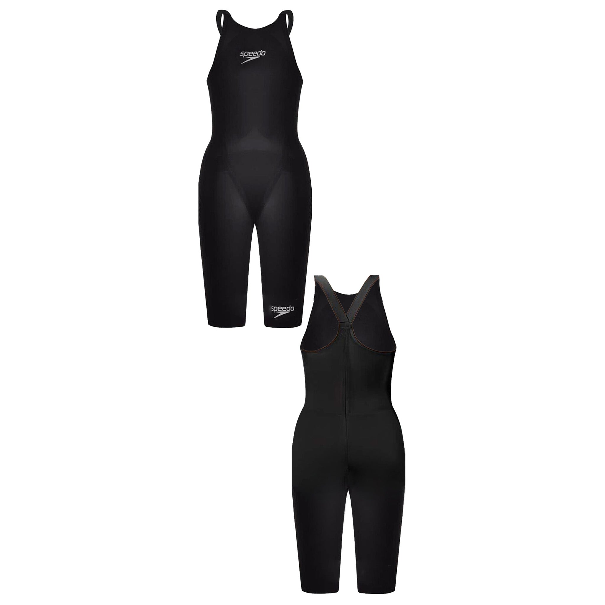 Speedo Fastskin LZR Elite2 Closedback Kneeskin Black Womens Swimsuit 8 091718178