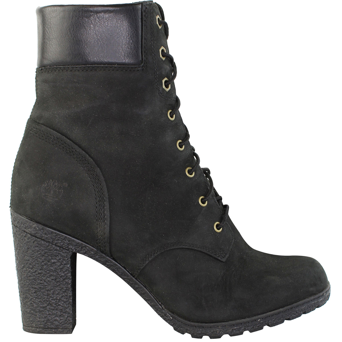 Timberland 6inch Glancy Womens Black Heel Boots