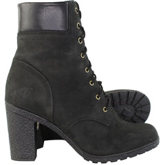 Timberland 6inch Glancy Womens Black Heel Boots
