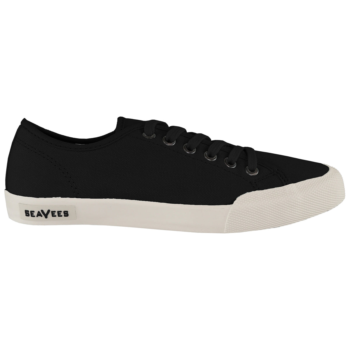 SeaVees Monterey Black Mens Plimsolls