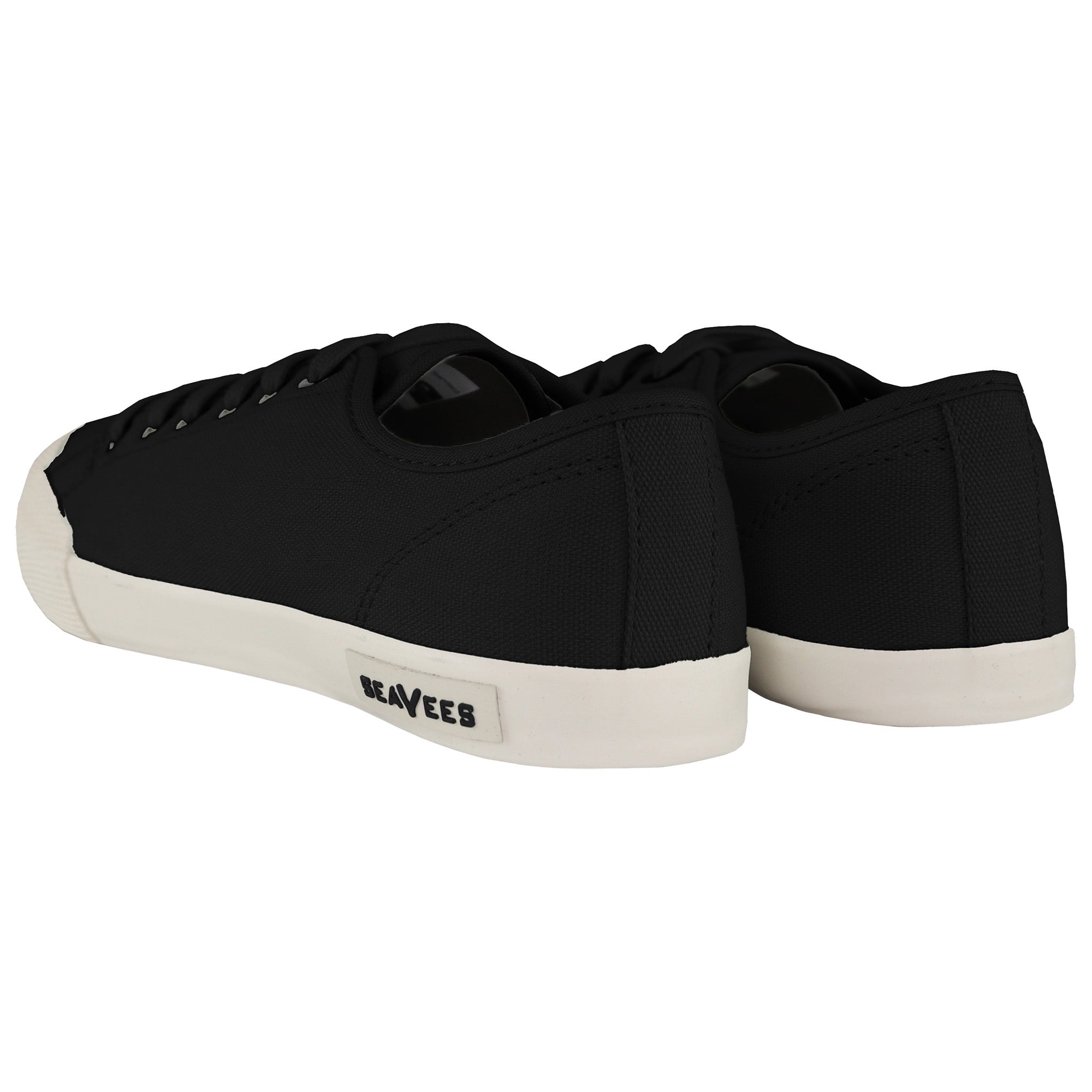 SeaVees Monterey Black Mens Plimsolls