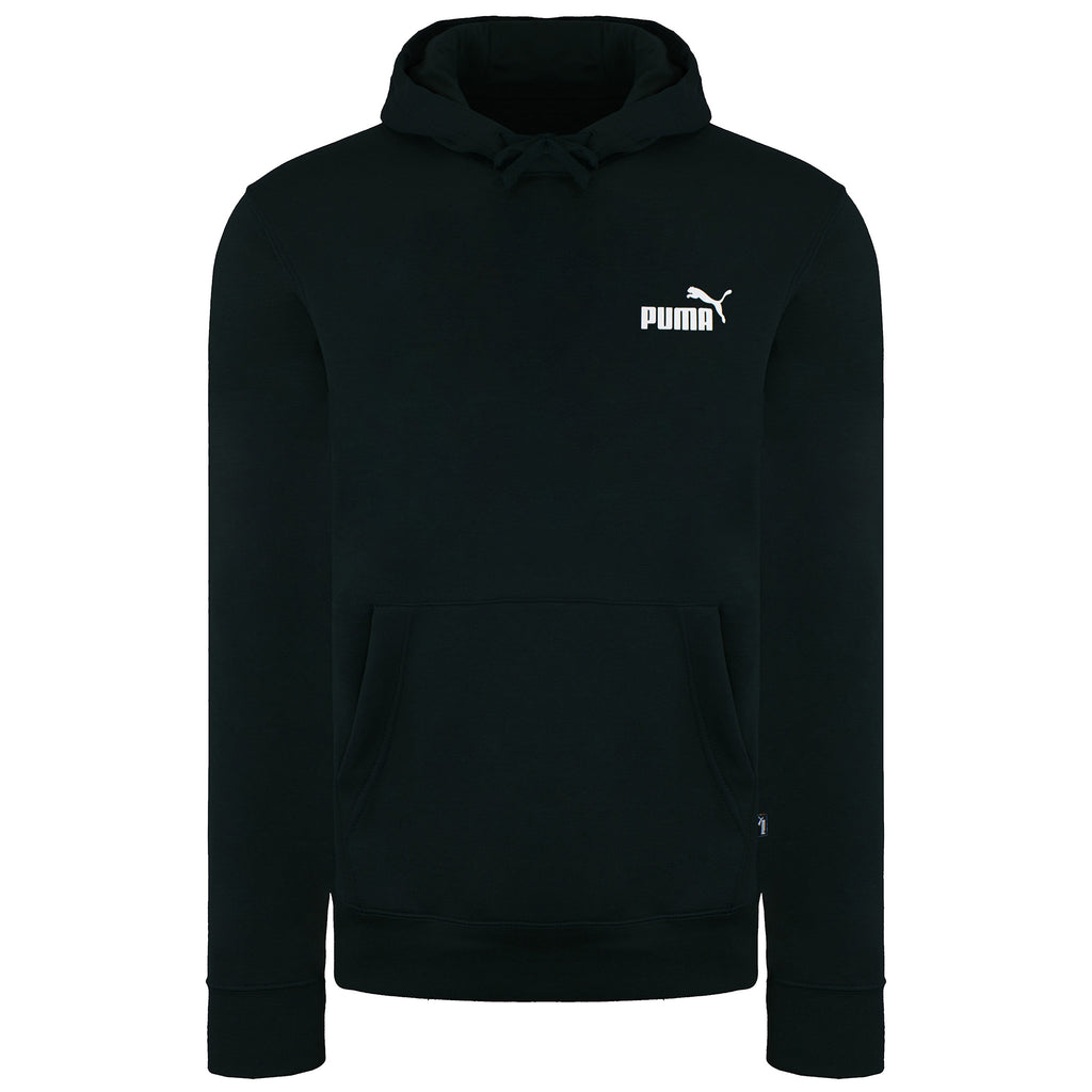 Puma Essentials+ Mens Black Tape Hoodie