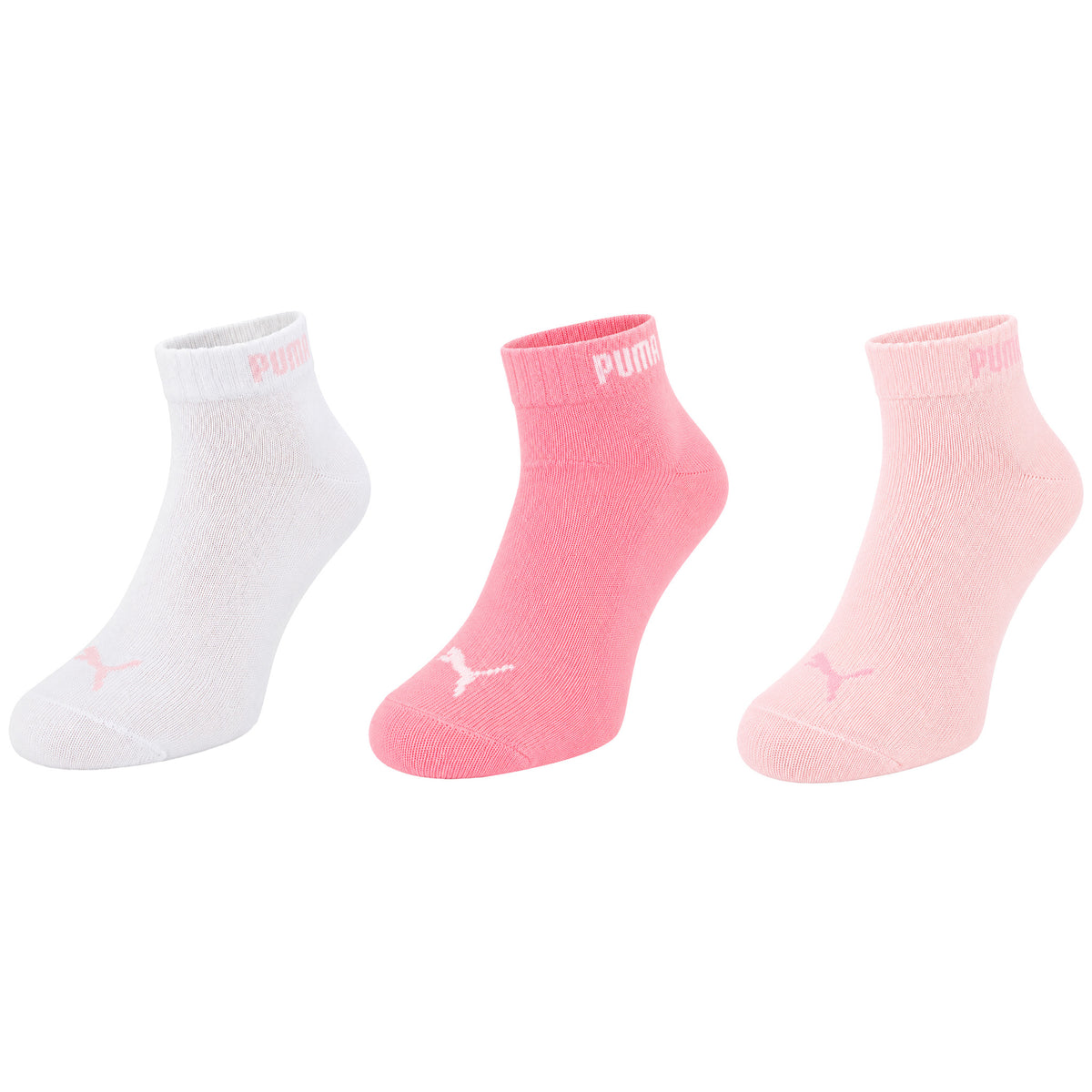 Puma 3-Pack Basic Quarter Assorted Socks