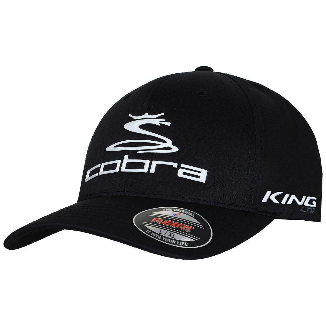 Cobra Pro Tour Flexit Mens Black Golf Cap