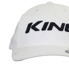 Cobra King Pro Flex Fit Mens White Golf Cap L/XL - Dirty Marks