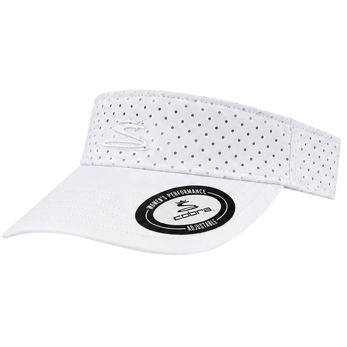 Cobra Snake White Golf Visor
