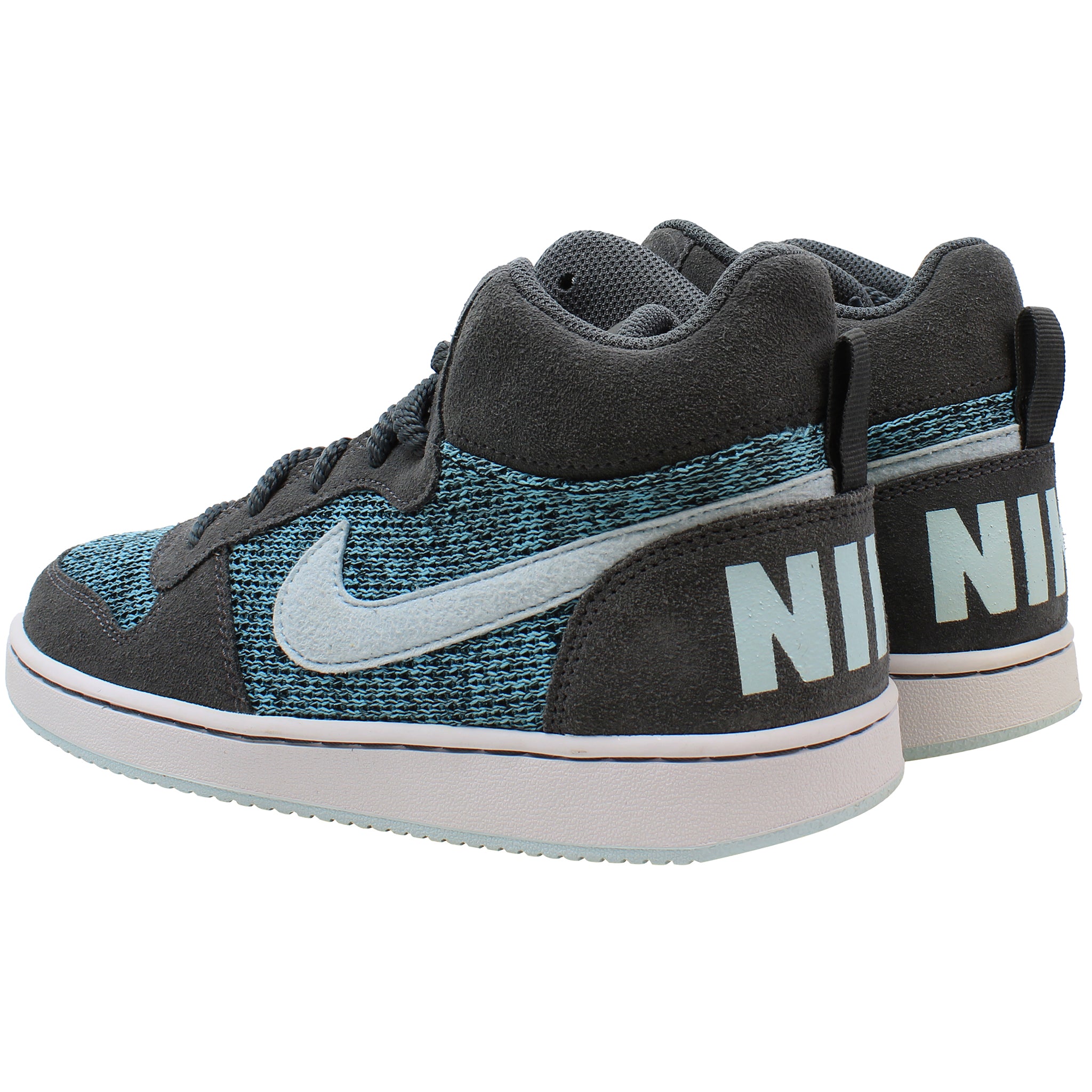 Nike Court Borough Mid SE (GS) Kids Grey/Blue Trainers