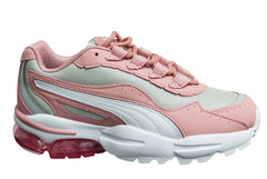 Puma CELL Stellar Rose Grey Low Lace Up Chunky Trainers - Womens