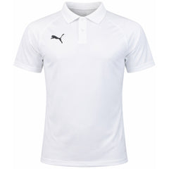 Puma Teamliga Mens White Padel Polo Shirt