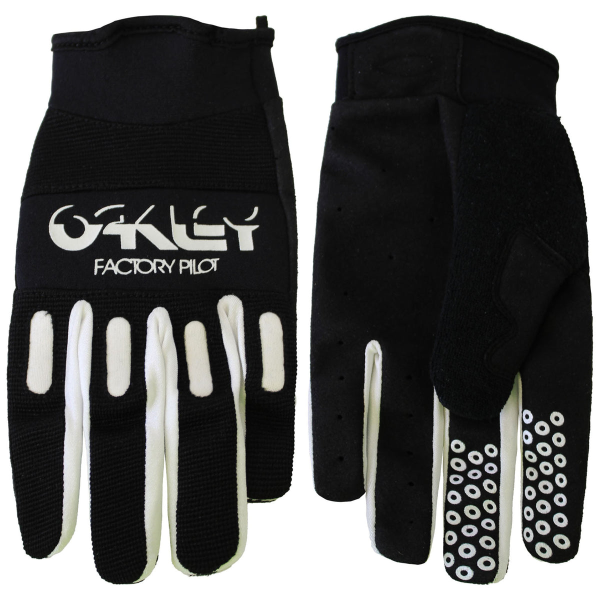 Oakley Factory Sports Mens Black/White Cycling Gloves