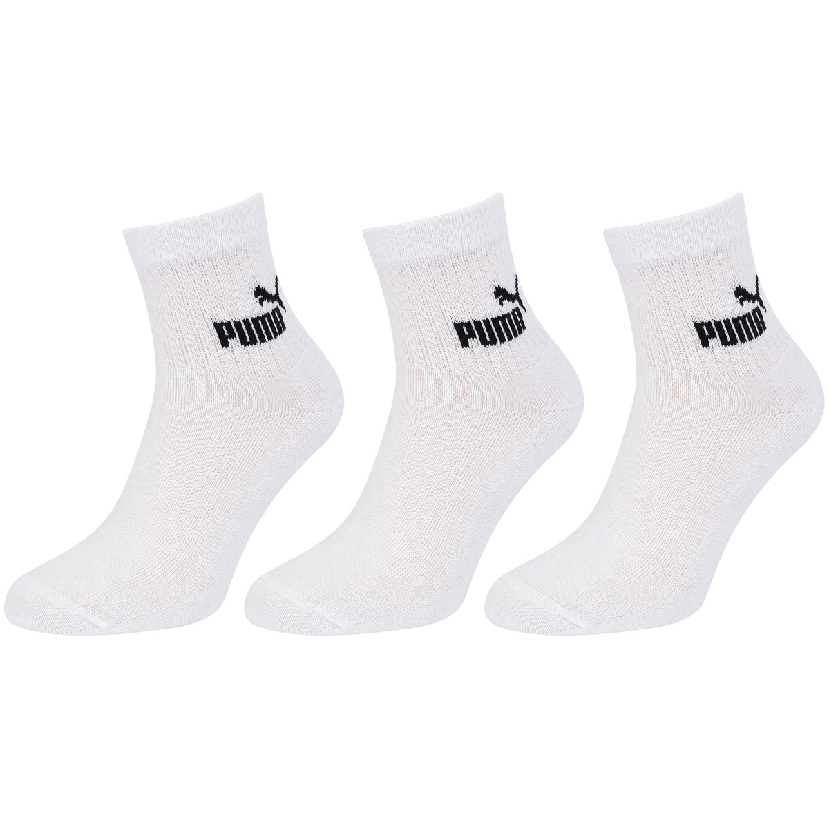 Puma 3-Pack Elements White Crew Socks