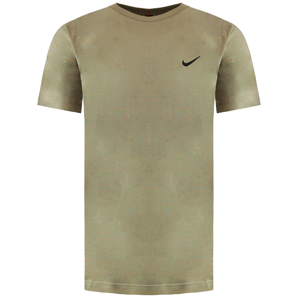 Nike Plain Logo Mens Light Brown T-Shirt