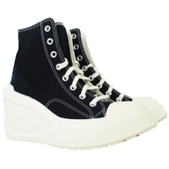 Converse Chuck 70 De Luxe Wedge Hi Womens Black Shoes