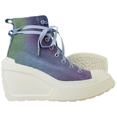Converse Chuck 70 De Luxe Womens Denim Wedges