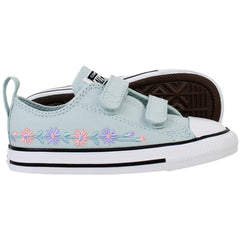 Converse Chuck Taylor 2V OX Kids Light Blue Plimsolls
