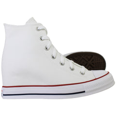 Converse Chuck Taylor All Star Classic Wedge Hi Womens White Plimsolls