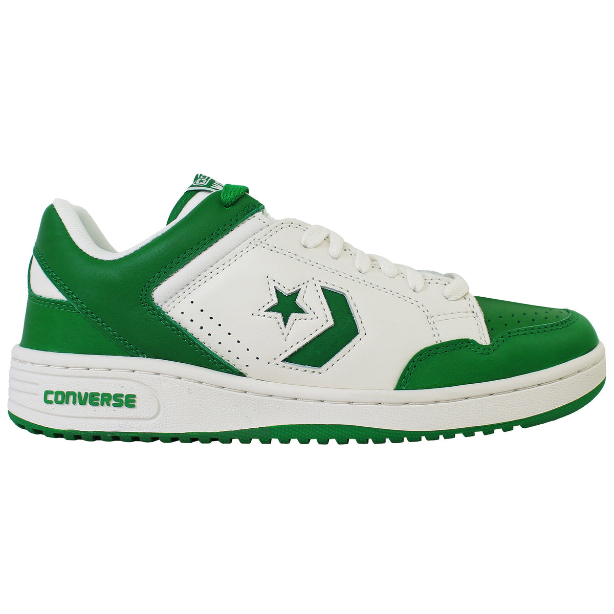Converse Weapon OX Unisex White/Green Trainers