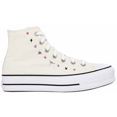 Converse Chuck Taylor Lift Hi Womens Off White Plimsolls