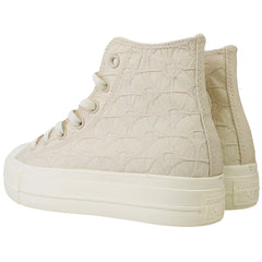 Converse Chuck Taylor Lift Hi Womens Beige Plimsolls