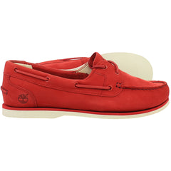 Timberland Classic Womens Red Boat Shoes