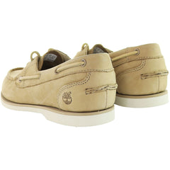 Timberland Classic Womens Beige Boat Shoes