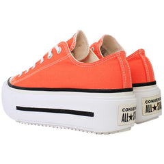 Converse Chuck Taylor Lift Double Stack OX Unisex Orange Plimsolls