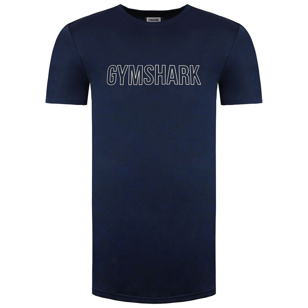 Gymshark Arrival Graphic Slim Mens Navy T-Shirt