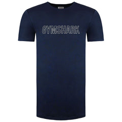 Gymshark Arrival Graphic Slim Mens Navy T-Shirt